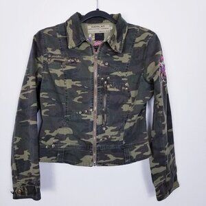 NESLAY CAMOUFLAGE BOMBER JACKET